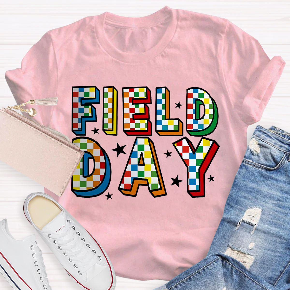 Field Day Black Star Teacher T-Shirt