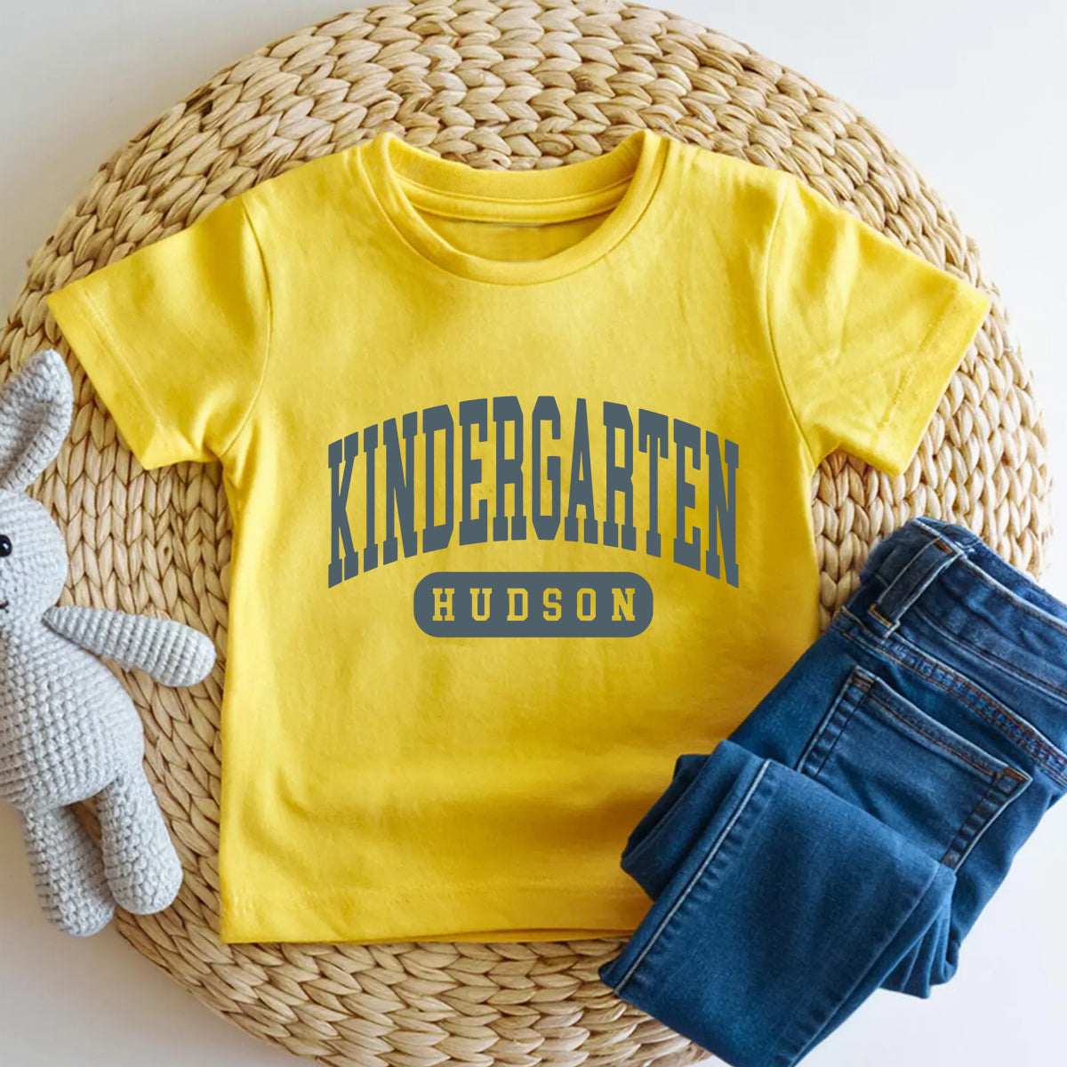 Personalized Name And Grade School Mode On Toddler T-shirts