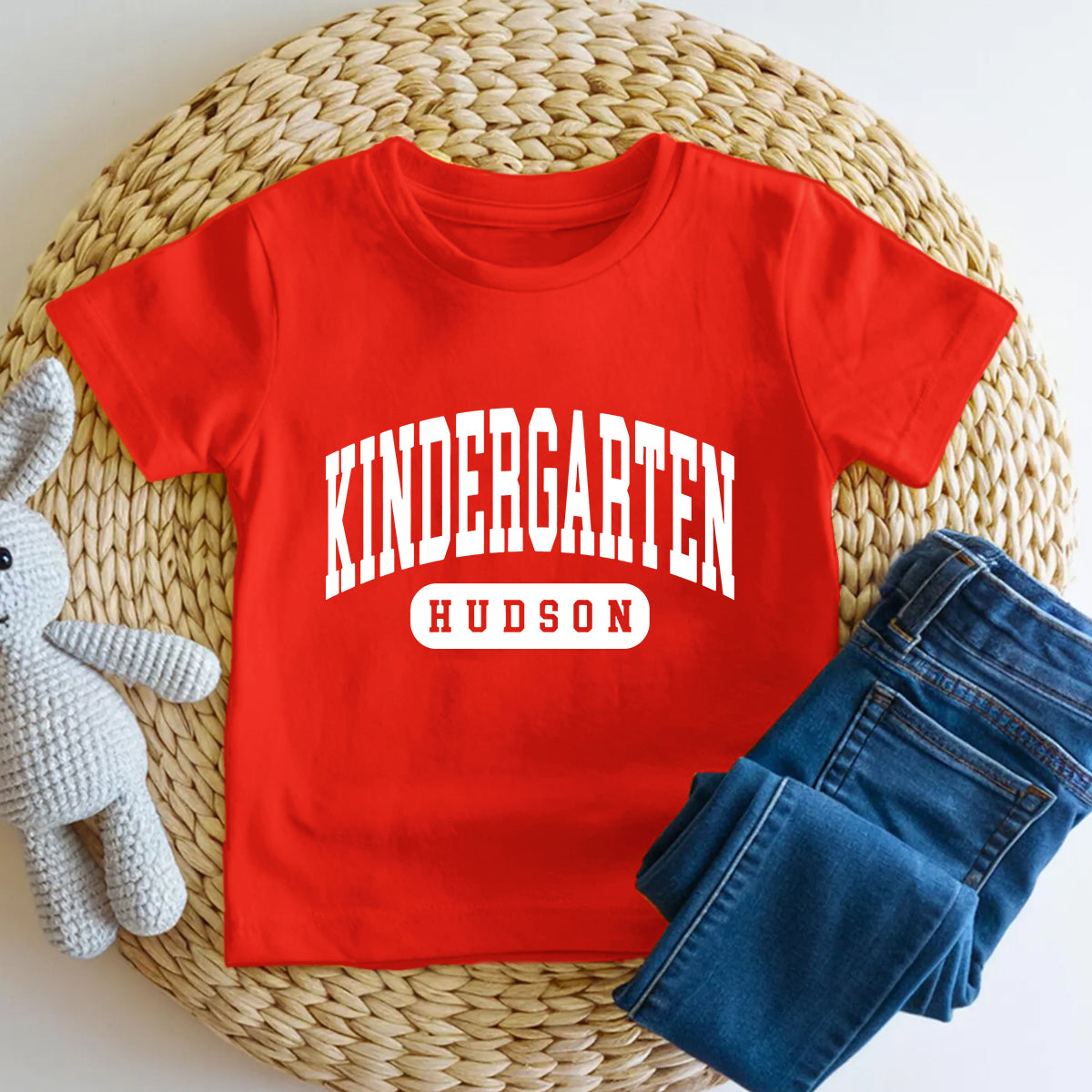 Personalized Name And Grade School Mode On Toddler T-shirts