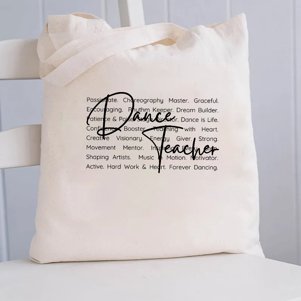 Dance Teacher Graceful Canvas Tote Bag
