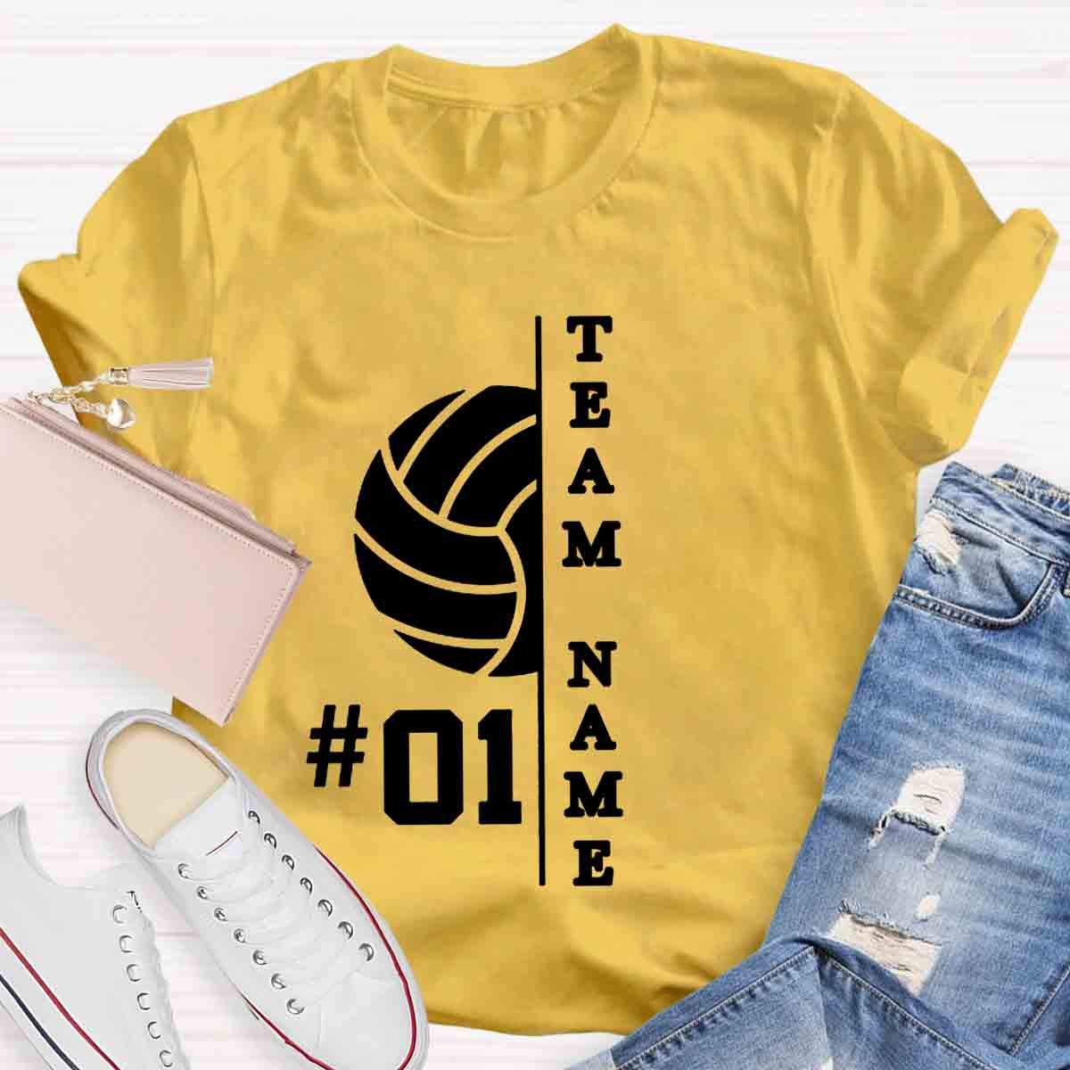 Personalized Team Name And Number T-Shirt
