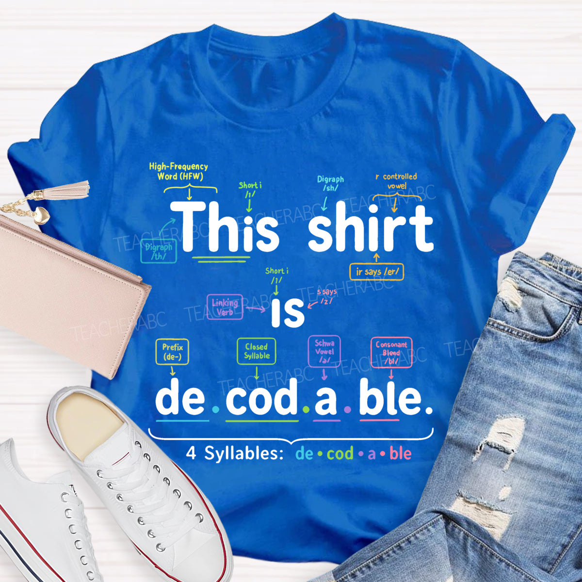 This Shirt Is Decodable Structured Literacy Phonics Teacher T-shirt