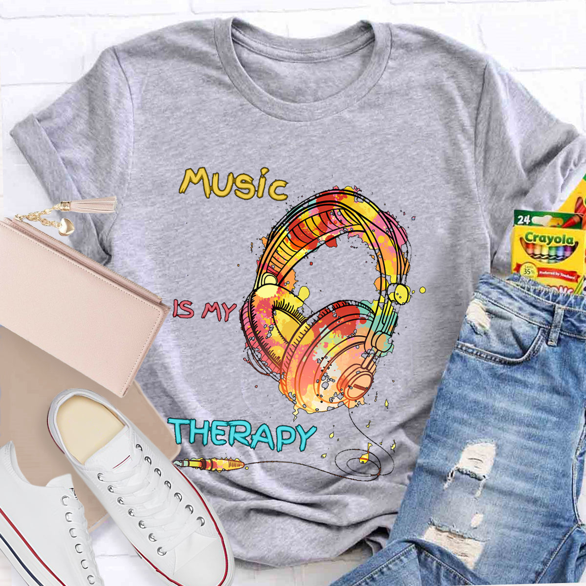 Music Is My Therapy T-shirt