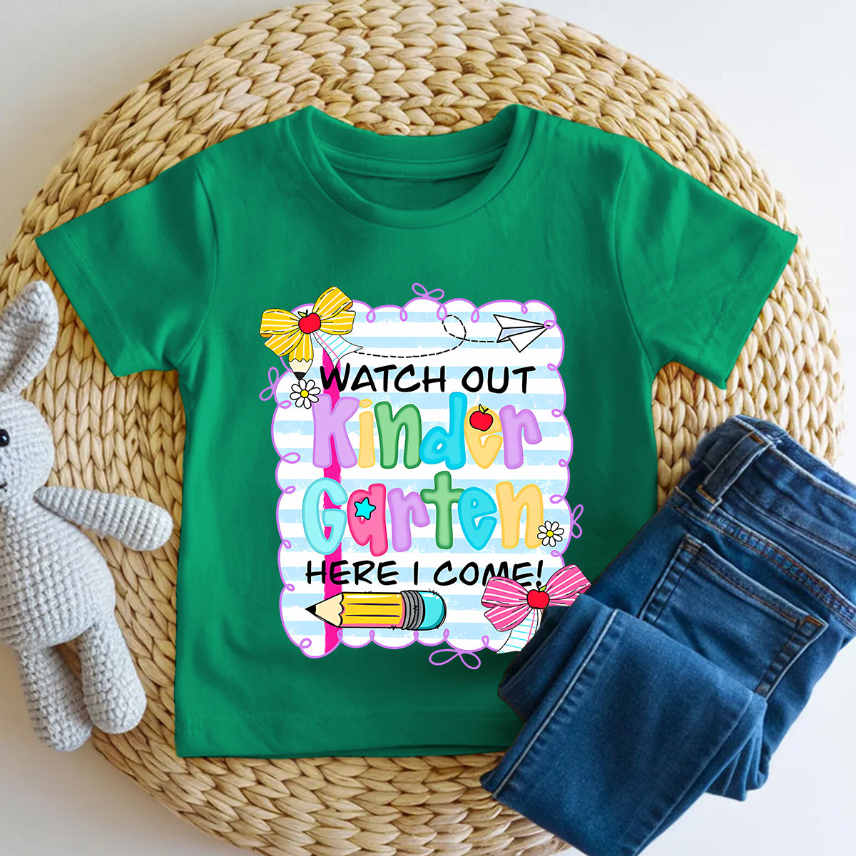 Personalized Grade Watch Out Kindergarten Here I Come Toddler T-shirts
