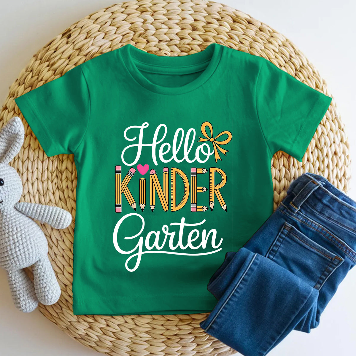 Personalized Grade Pencils And Kindergarten Days Toddler T-shirts