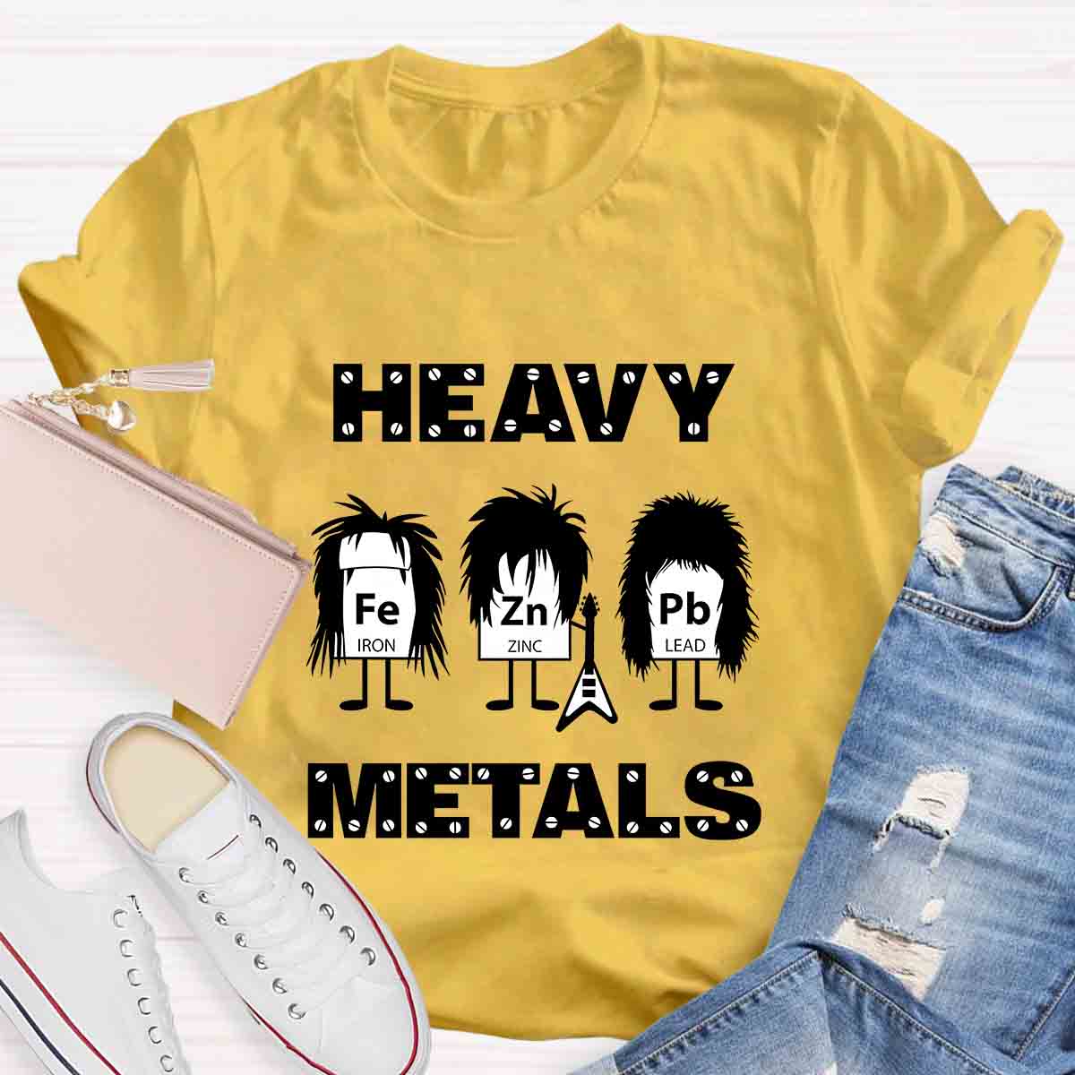 Funny Science Heavy Metals Teacher T-Shirt