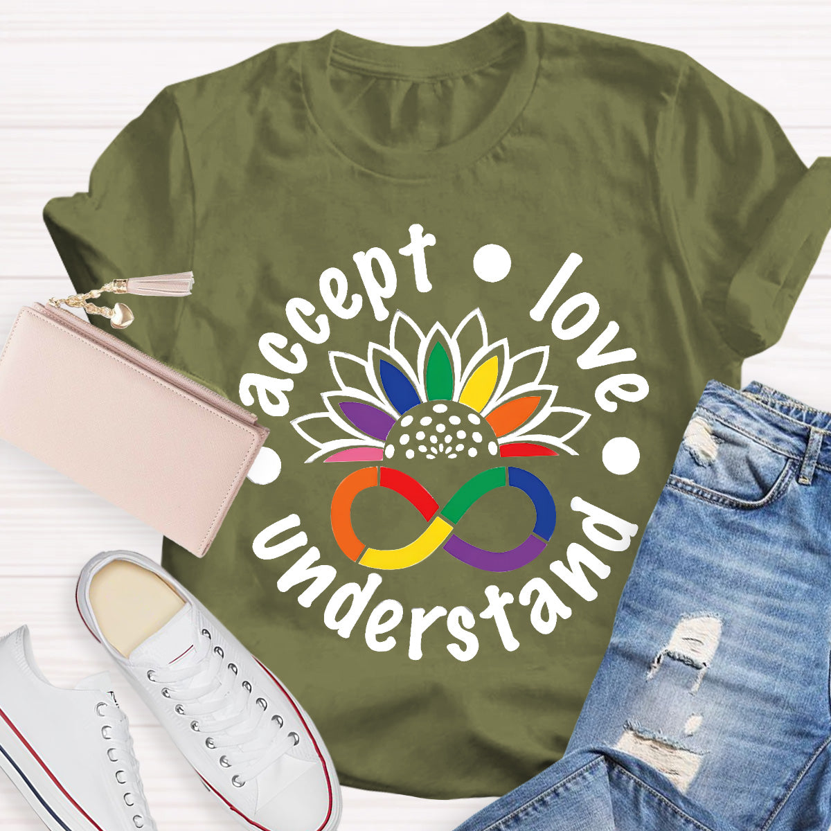 Accept Love Understand Teacher T-Shirt
