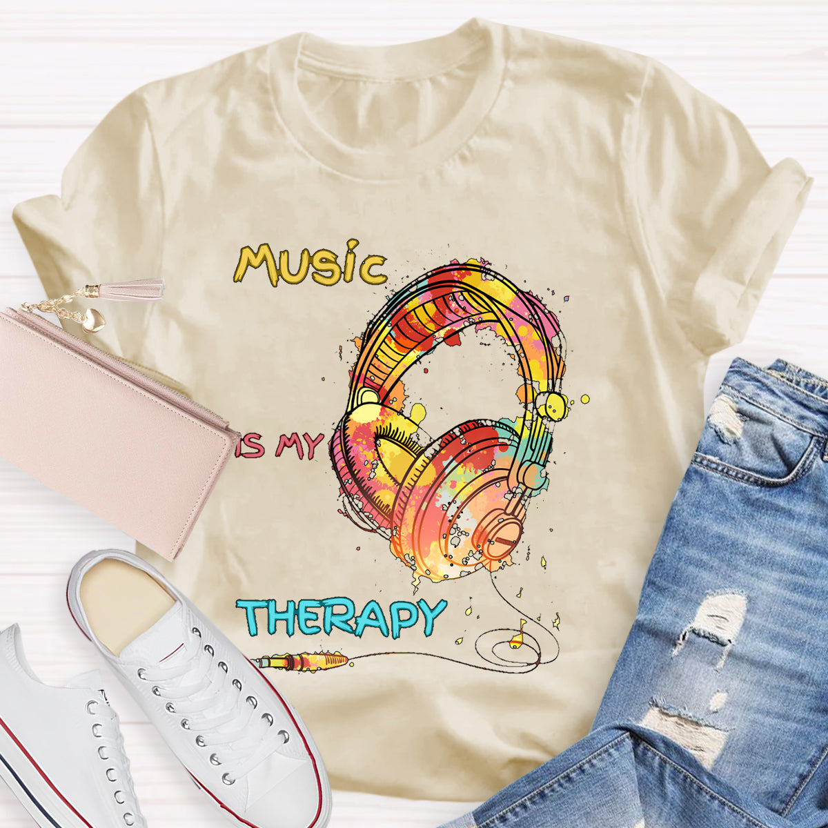 Music Is My Therapy T-shirt