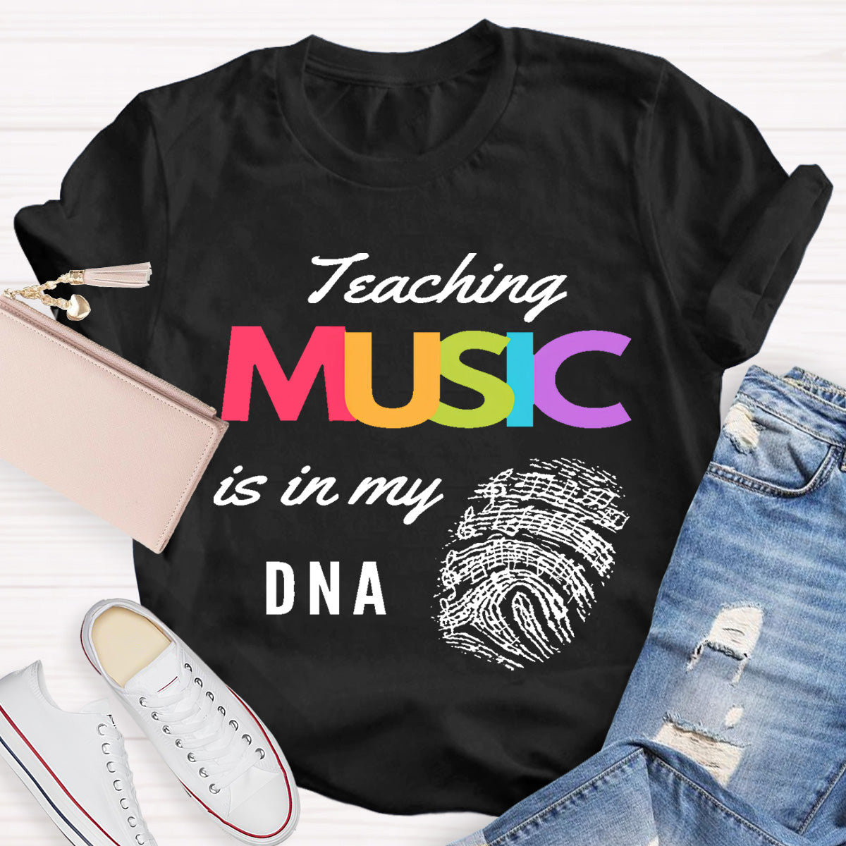 Teaching Music Is In My Dna Teacher T-Shirt