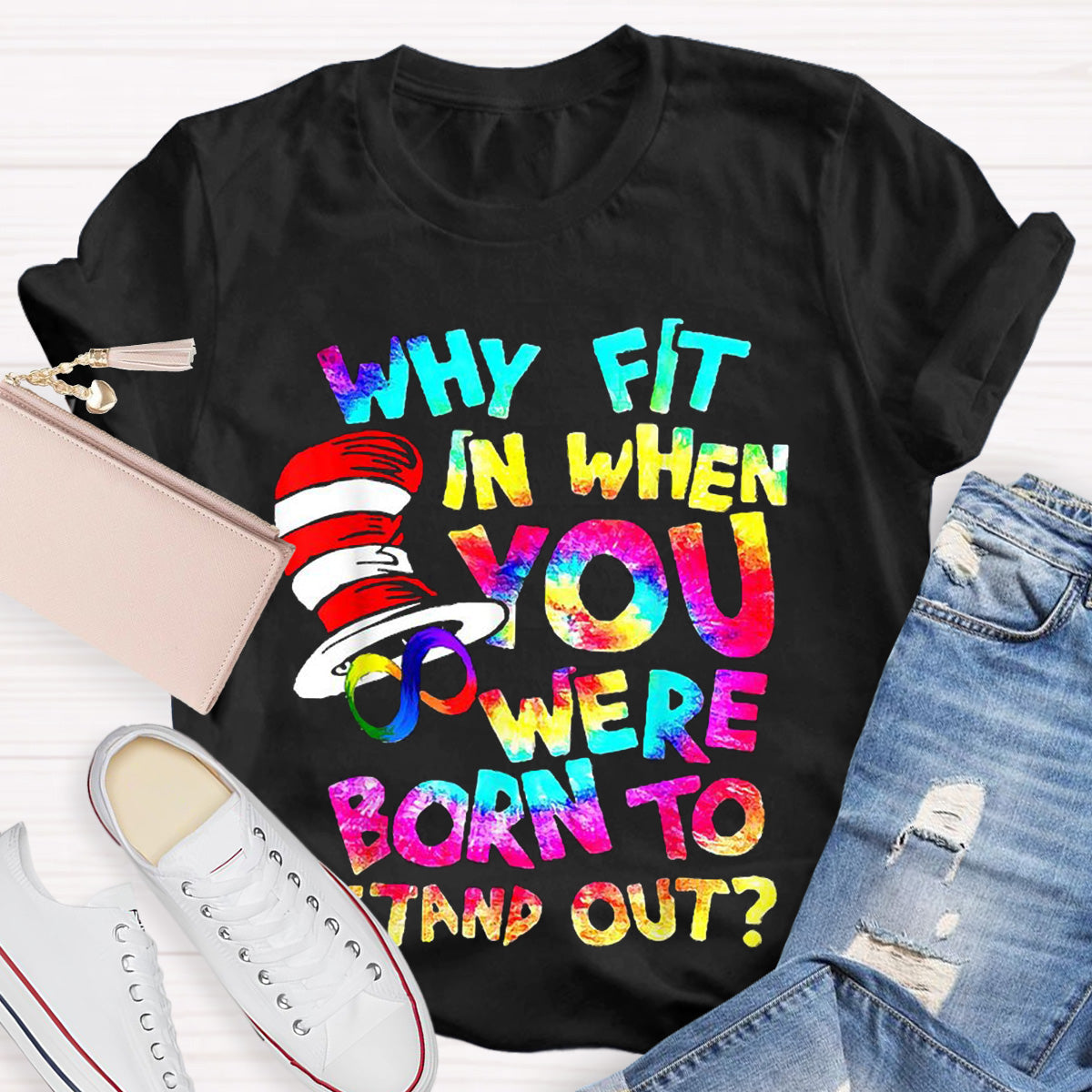 Born To Stand Out Teacher T-Shirt