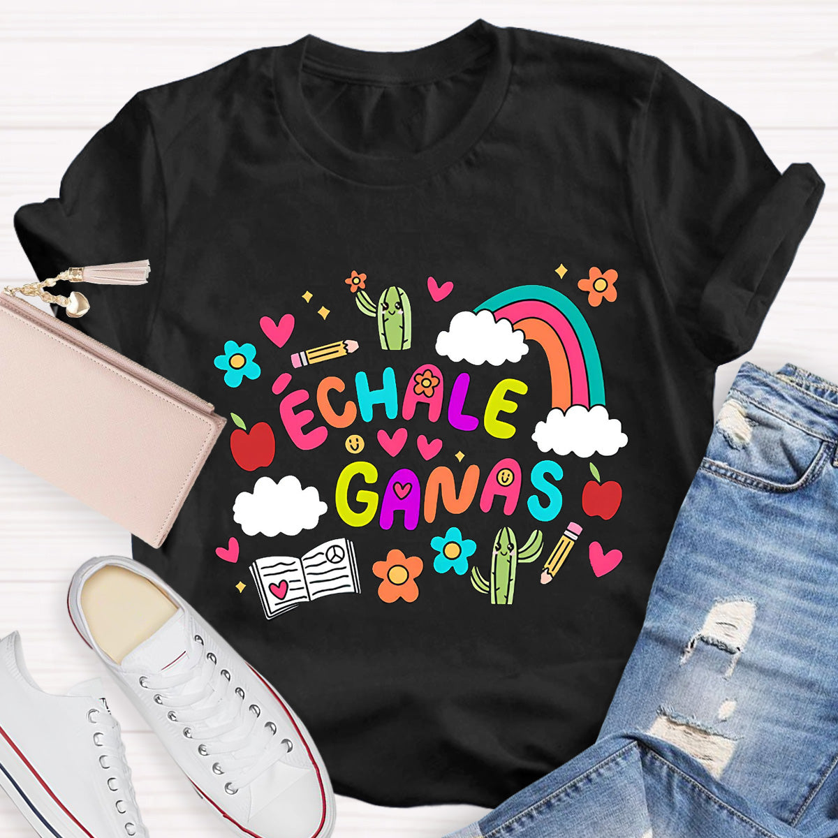 Échale Ganas Spanish Teacher T-Shirt