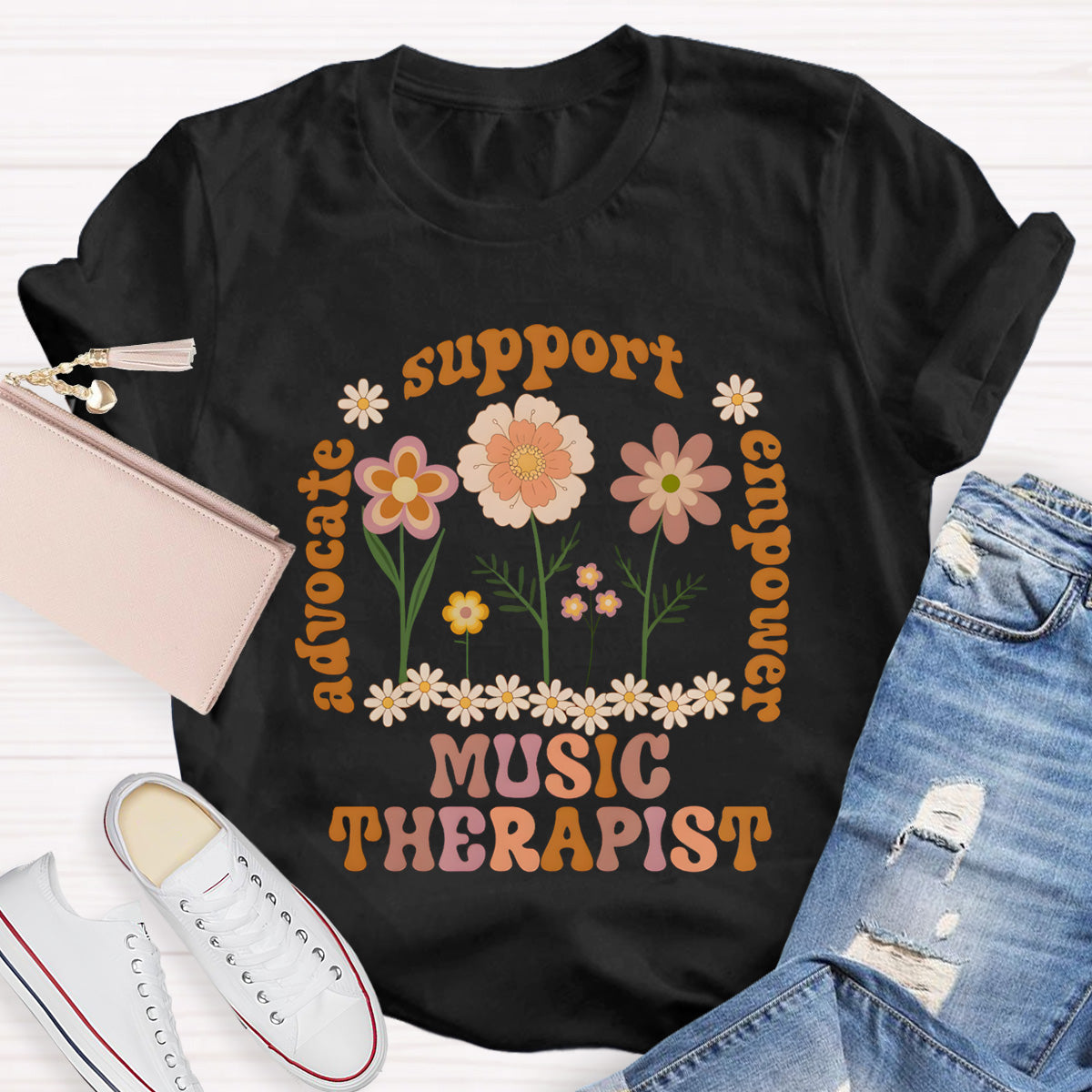 Music Therapist Support Teacher T-Shirt