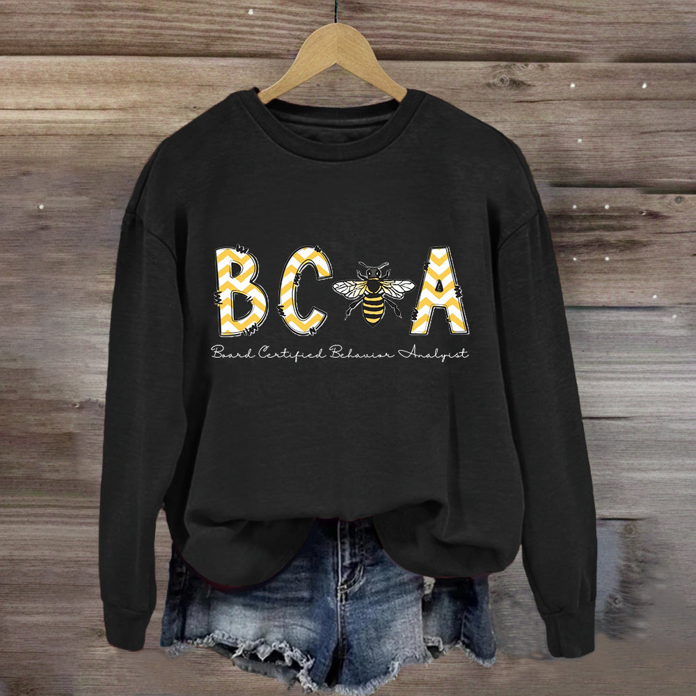 BCBA Board Certified Behavior Analyst Sweatshirt