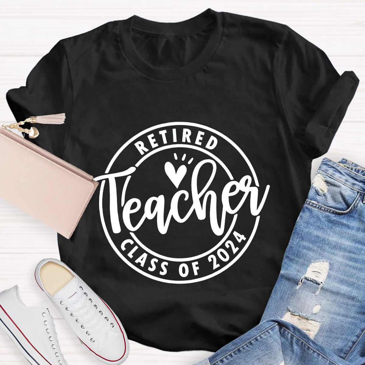 Personalized Retired Time Teacher T-Shirt