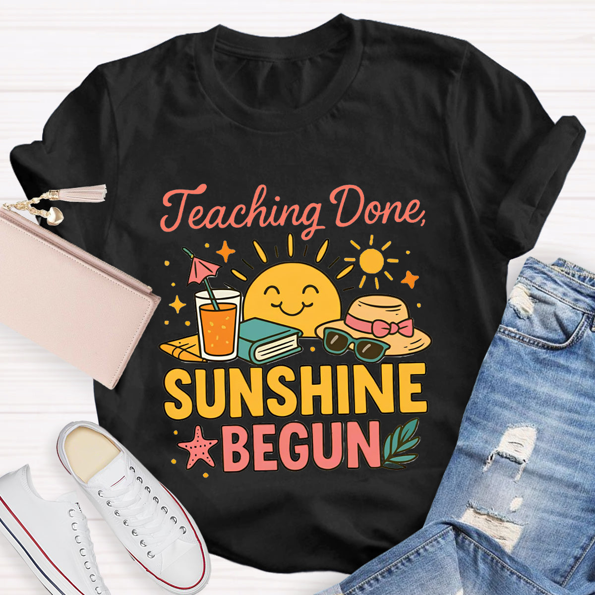 Teaching Done Sunshine Begun T-Shirt