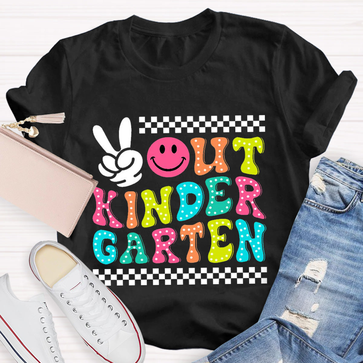 Personalized Grade Out Kindergarten Teacher T-Shirt