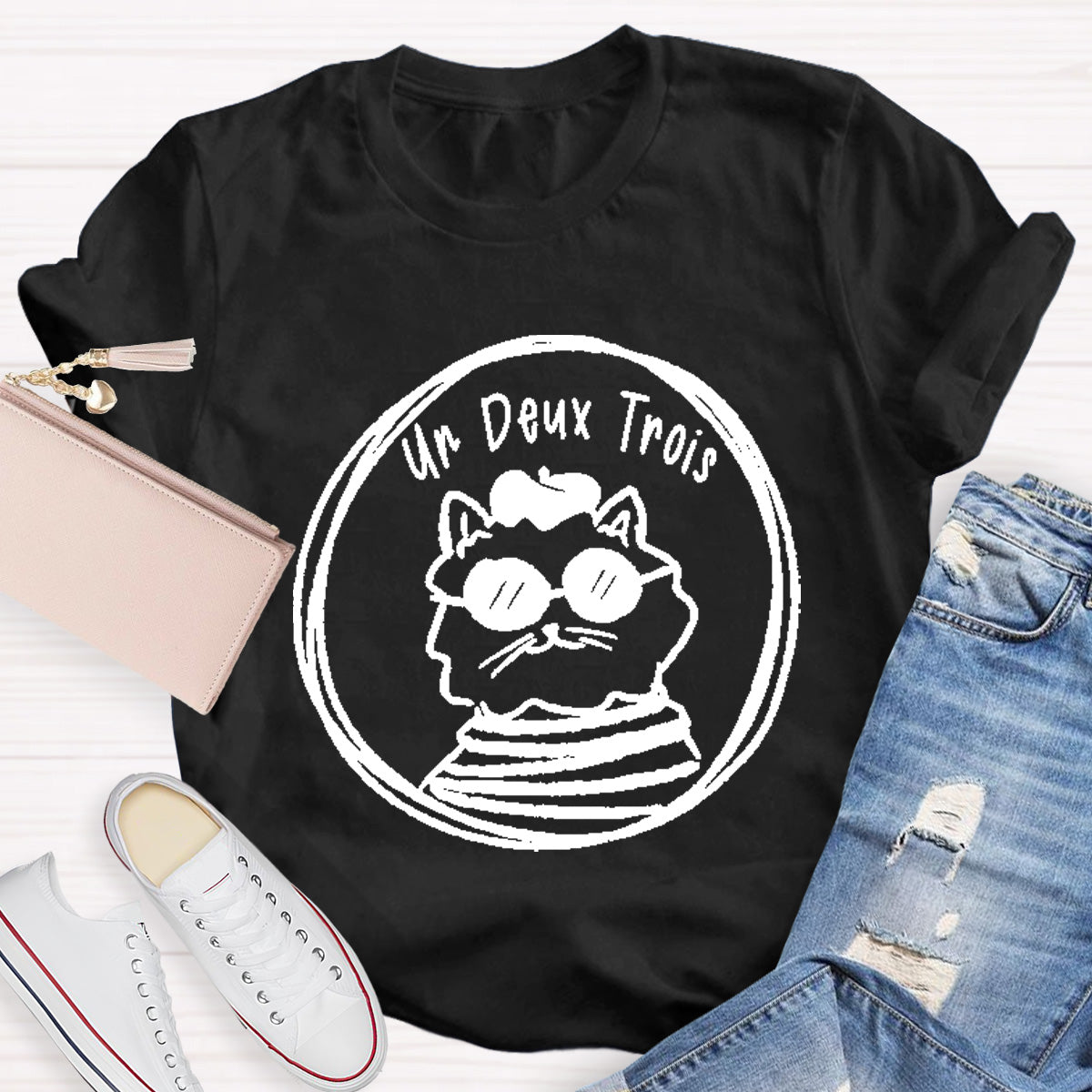 Un Deux Trois French Teacher T-Shirt