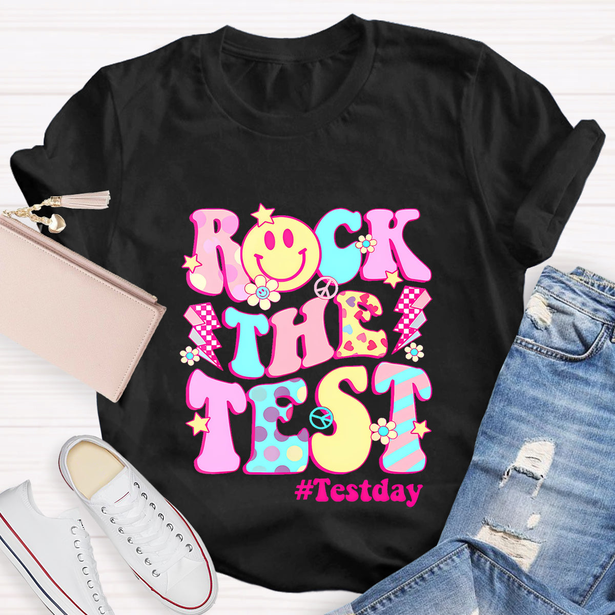 Rock The Text Text Day Teacher T-Shirt
