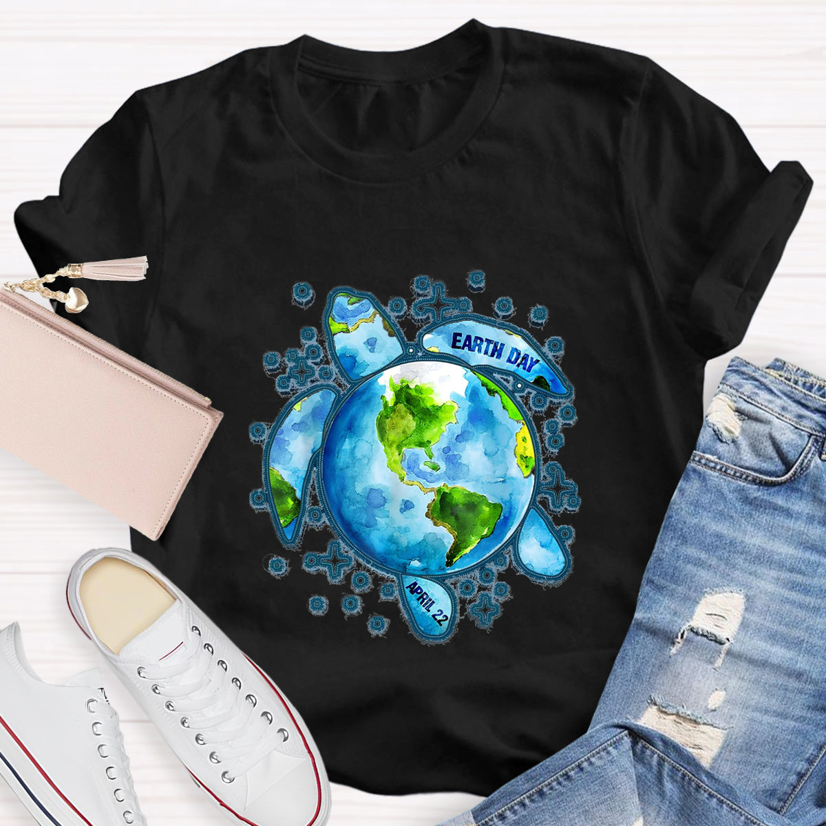 Earth Day Save The Turtles Teacher T-Shirt
