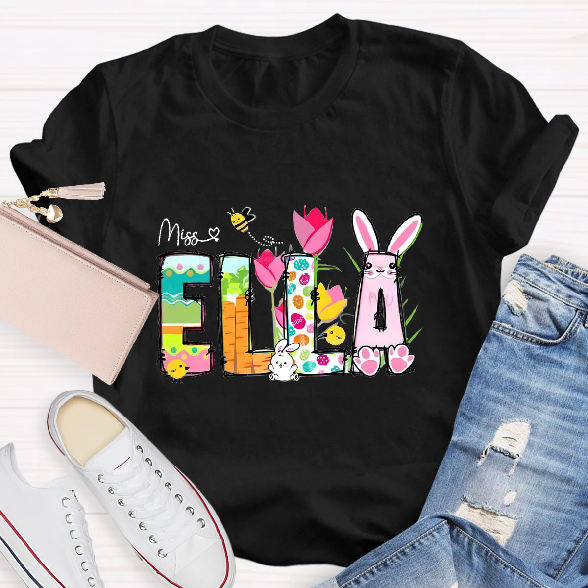 Personalized Easter Name Funny Bee T-Shirt