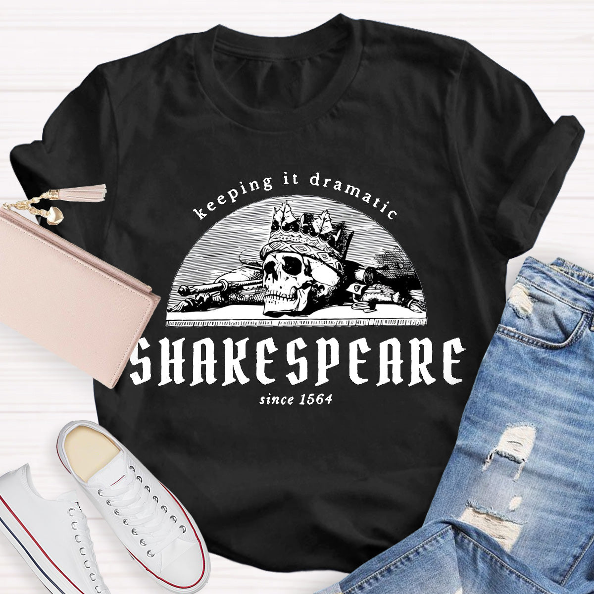 Shakespeare Keeping It Dramatic Teacher T-Shirt