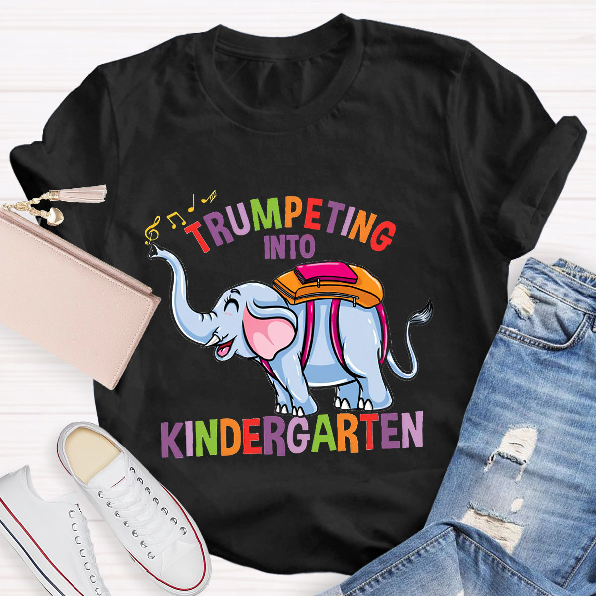 Trumpeting Into Kindergarten Teacher Shirt