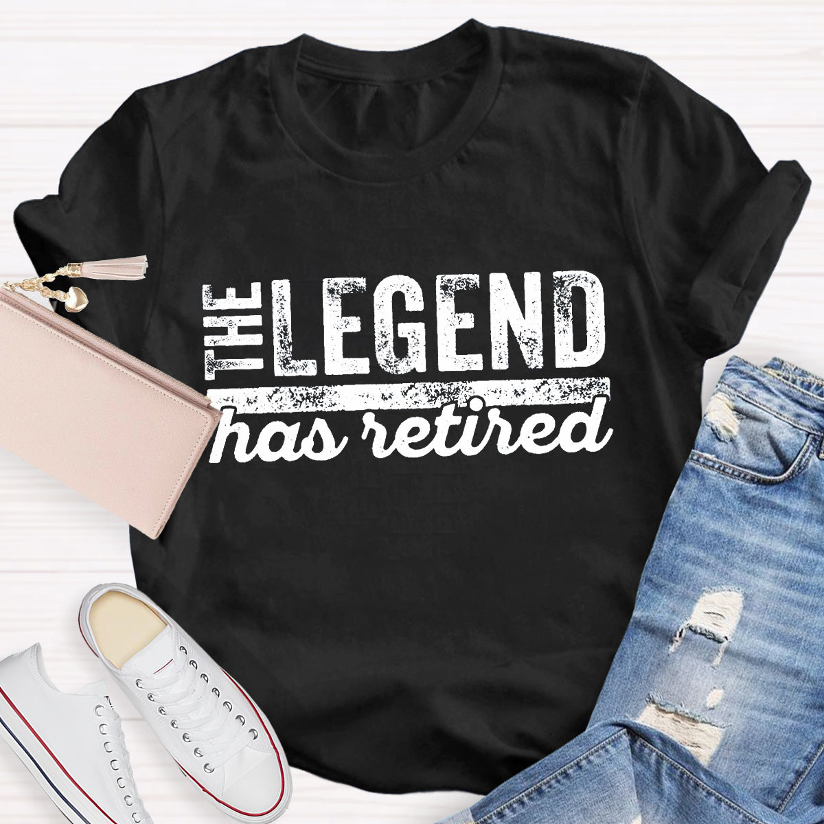The Legend Has Retired Teacher T-Shirt
