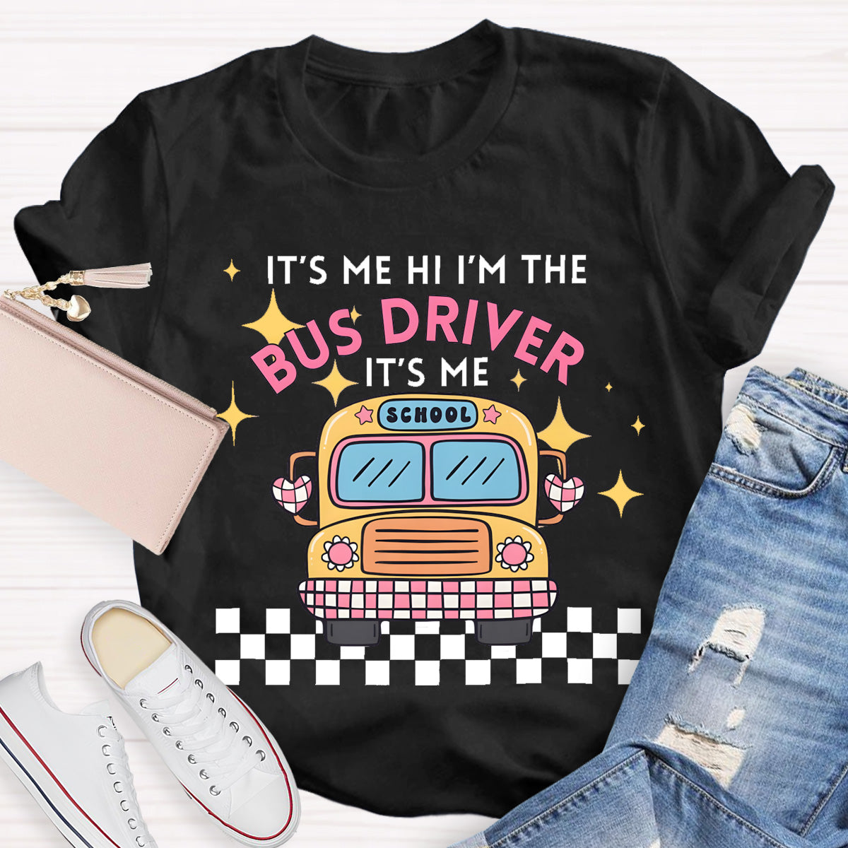 It's Me Hi I'm The School Bus Driver T-Shirt