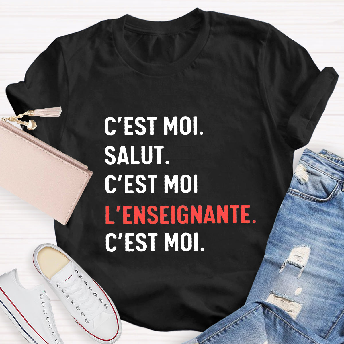 C'est Moi Salut French Teacher T-Shirt