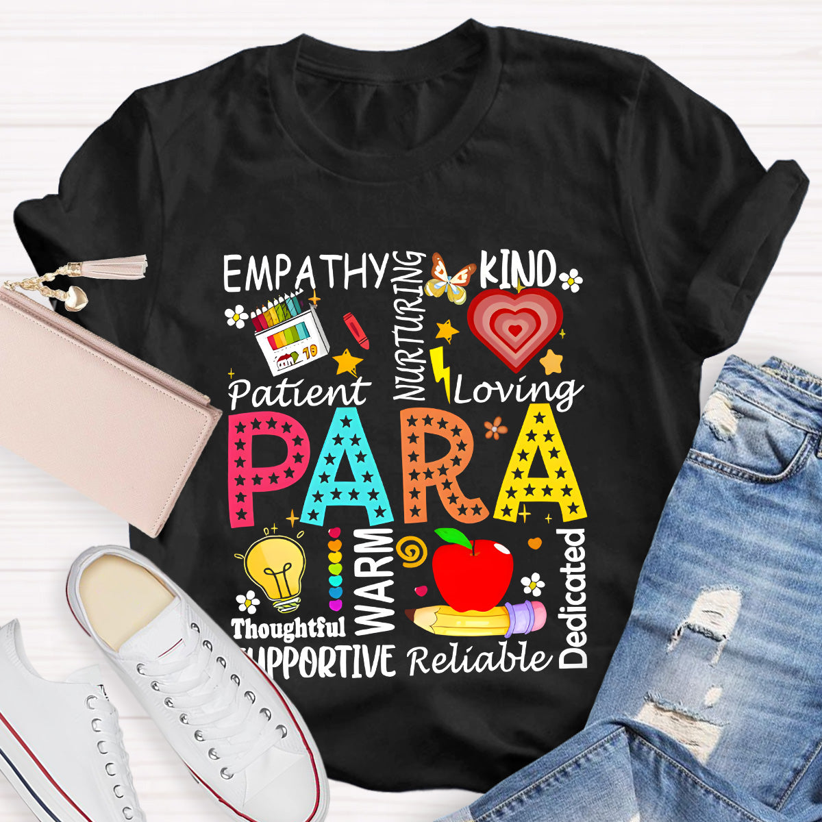 Para Warm Empathy Kind Loving Teacher T-Shirt