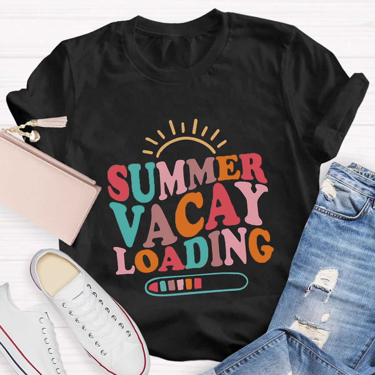 Summer Vacay Loading Teacher T-Shirt