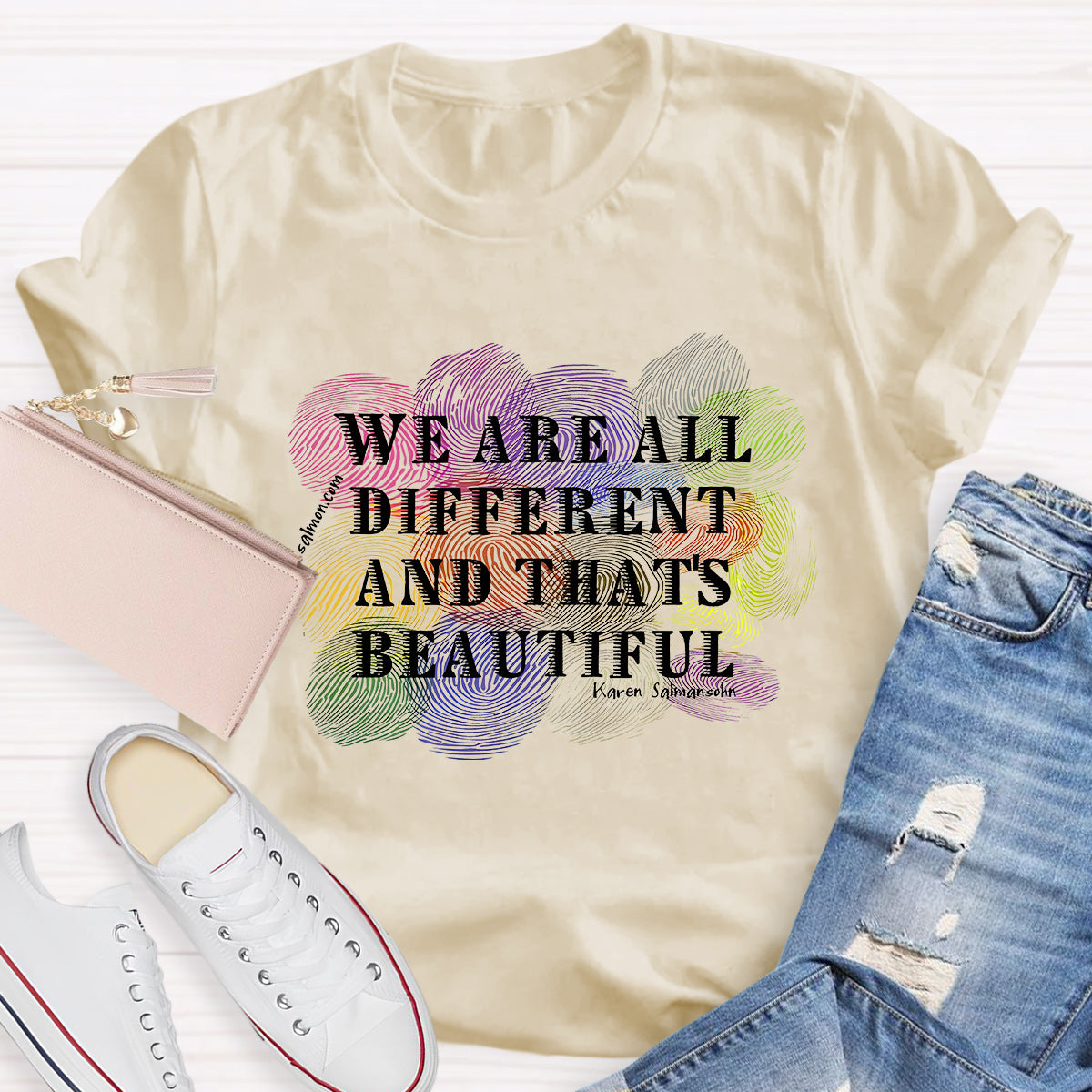 We Are All Different And That Beautiful Teacher T-Shirt