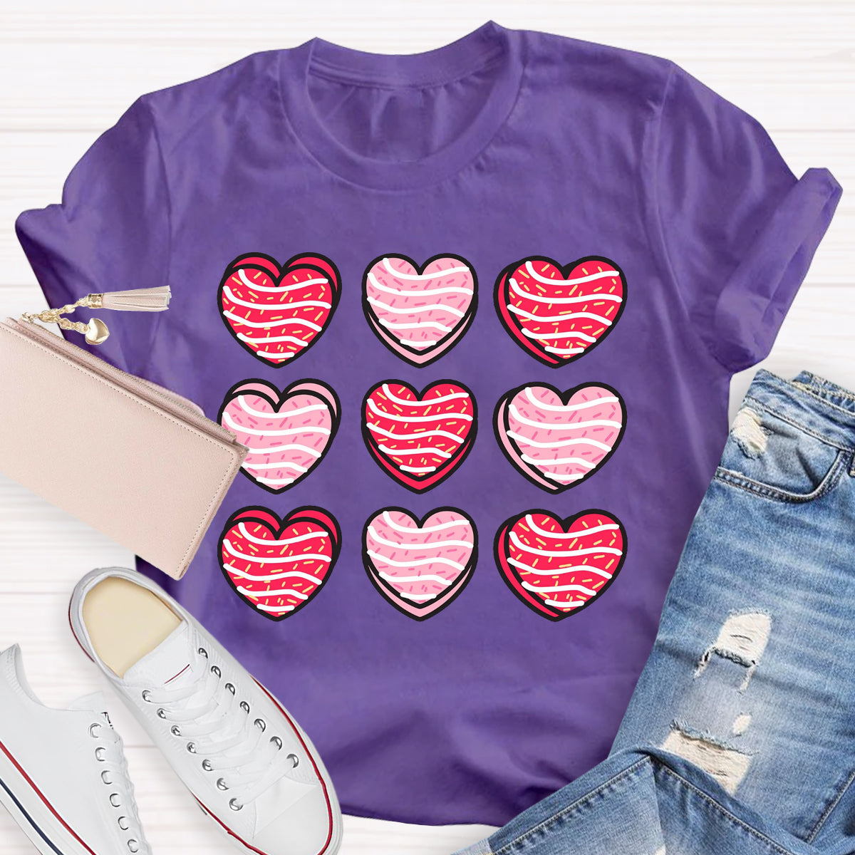 Valentine Heart Cakes T-Shirt