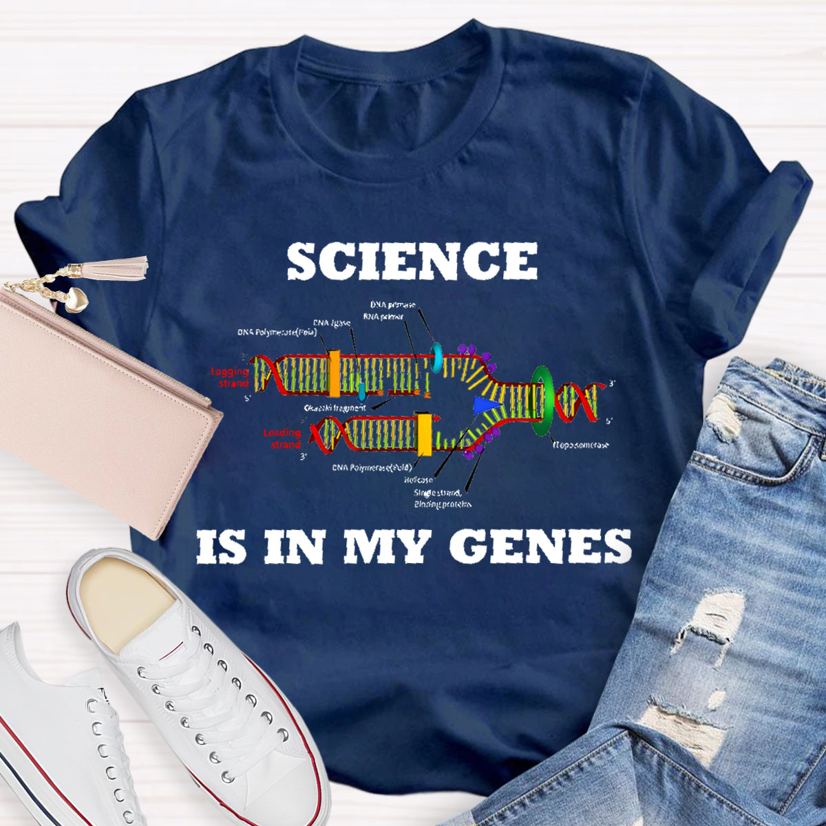 Science Is In My Genes Teacher T-Shirt