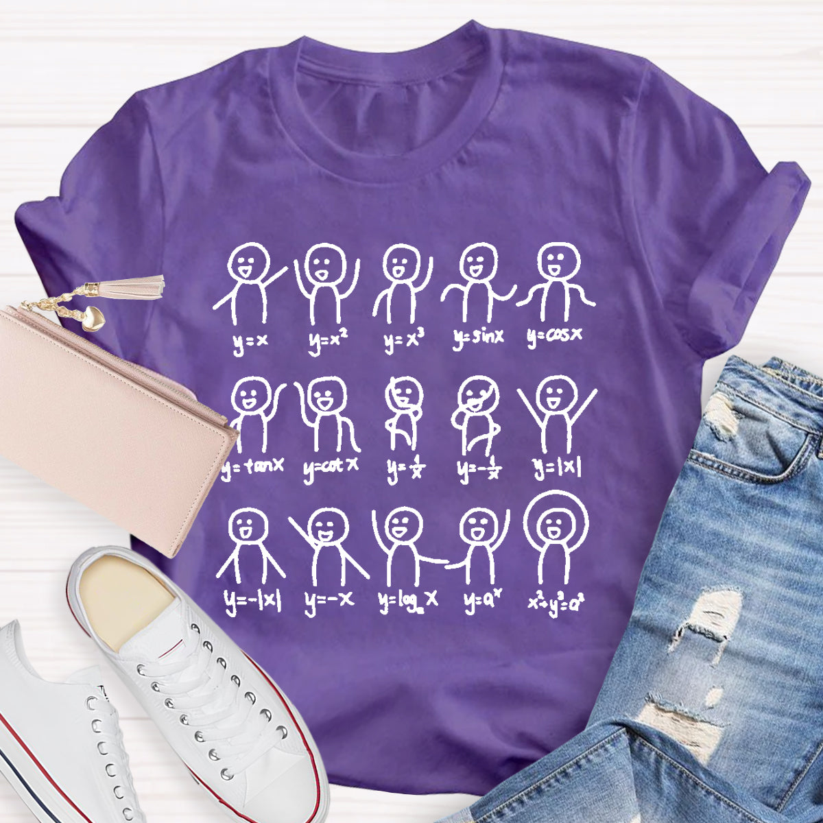 Graph Algebra Dance Figures Math Teacher T-Shirt