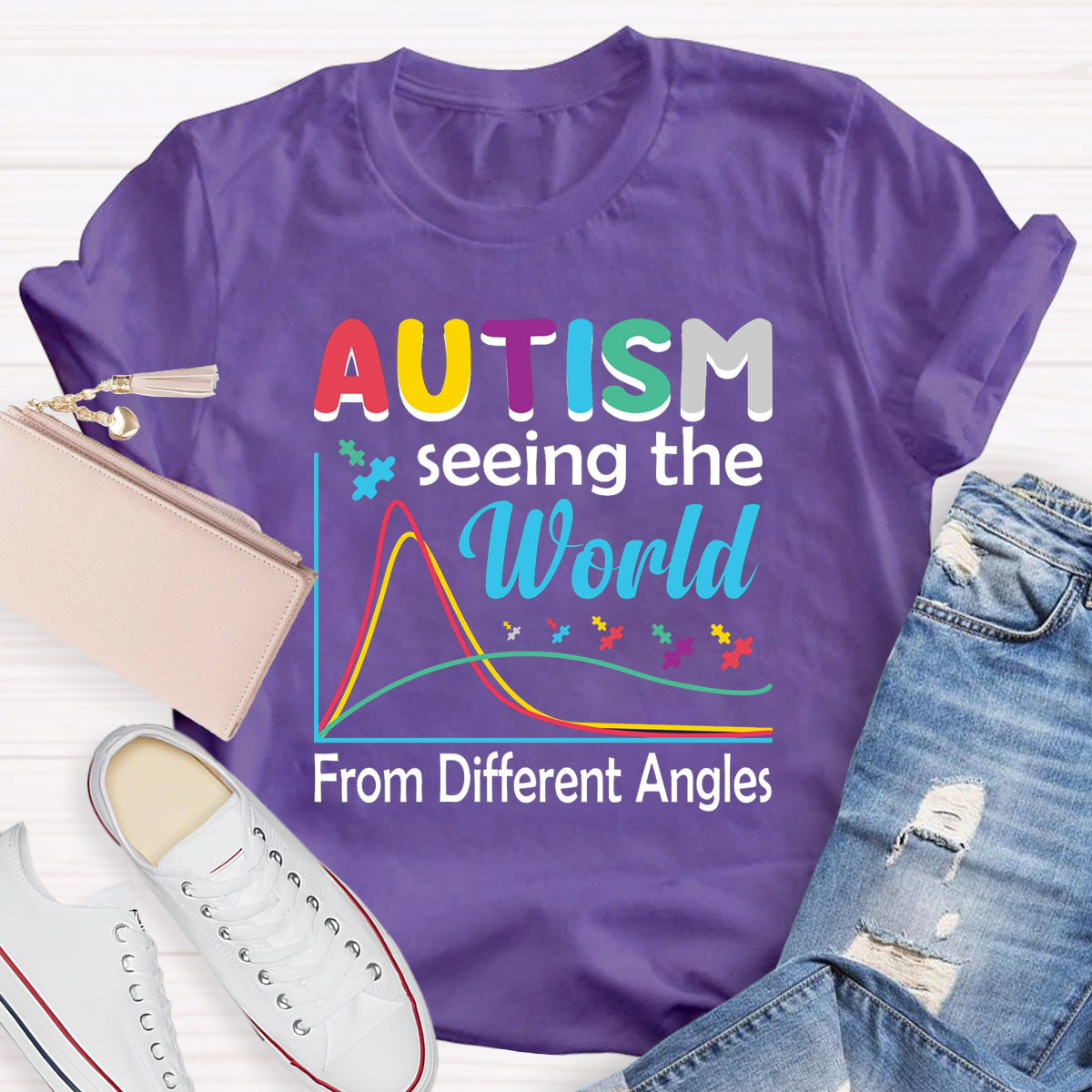Autism Seeing The World From Different Angles T-Shirt