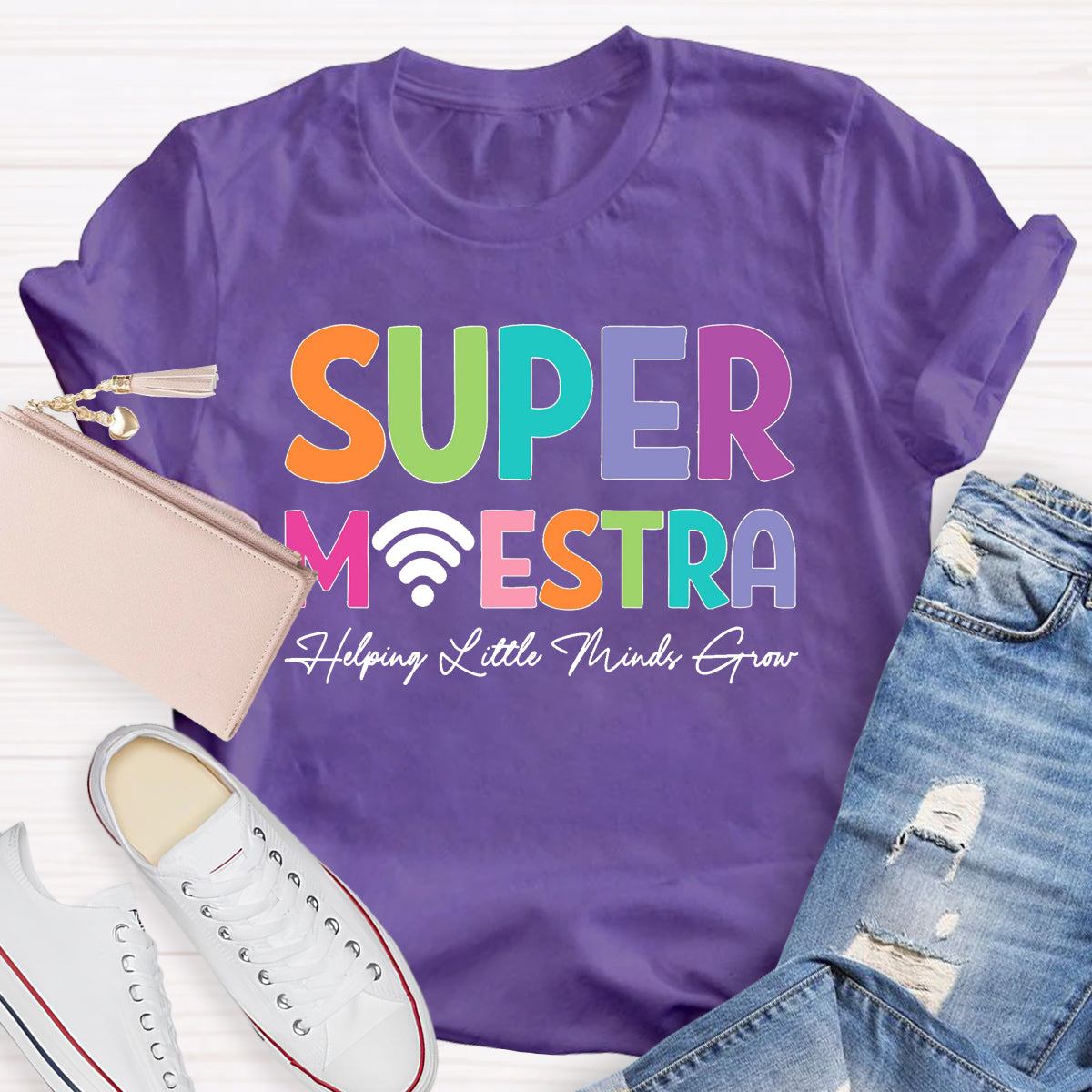 Super Maester Help Little Minds Grow Teacher T-Shirt
