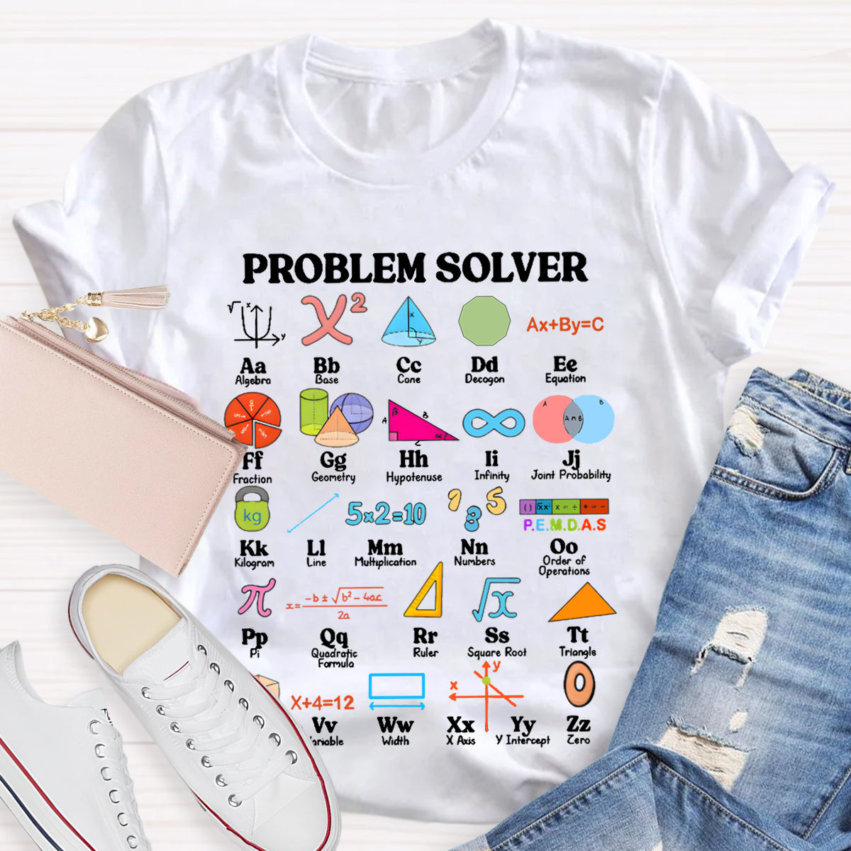 Problem Solver Math Teacher T-shirt