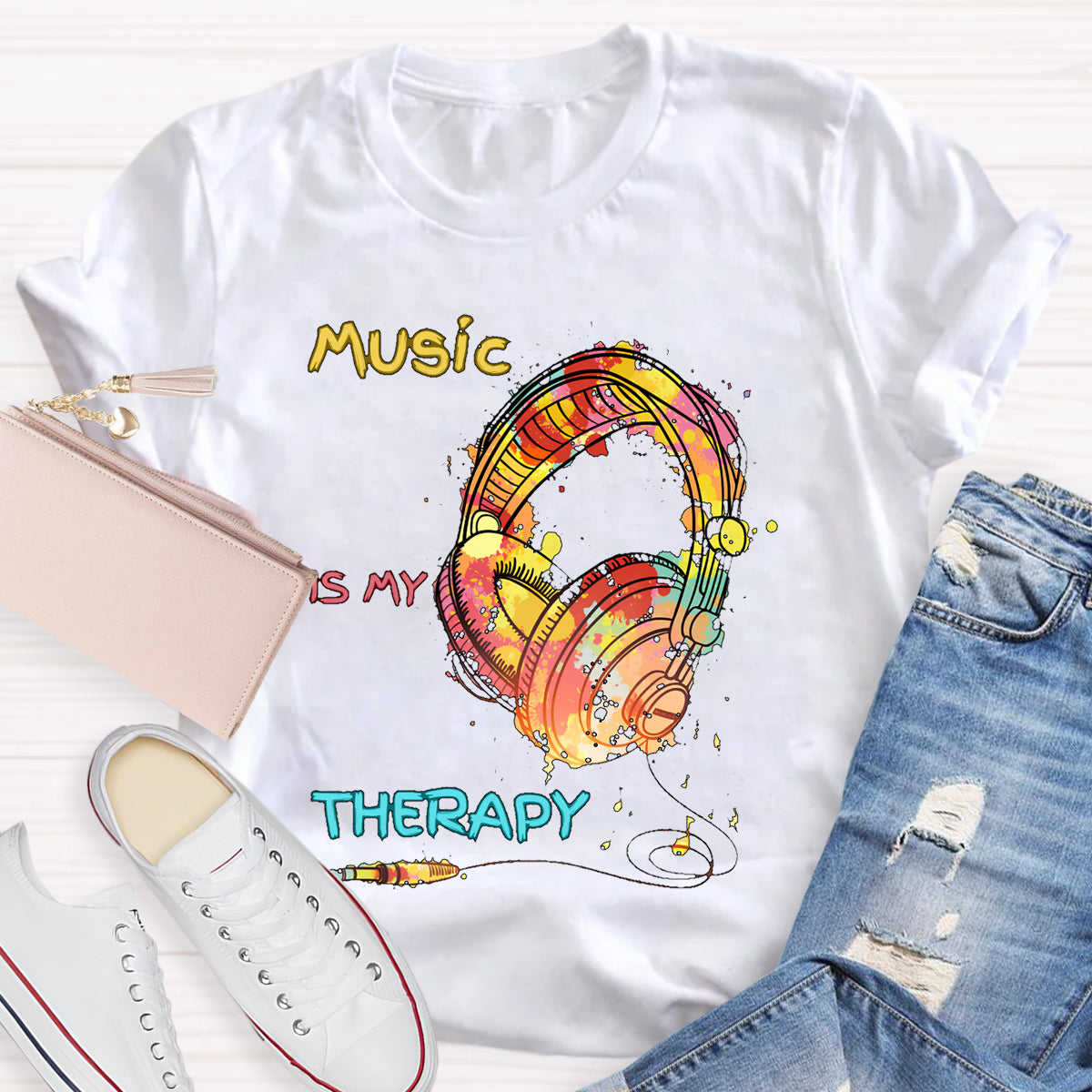 Music Is My Therapy T-shirt