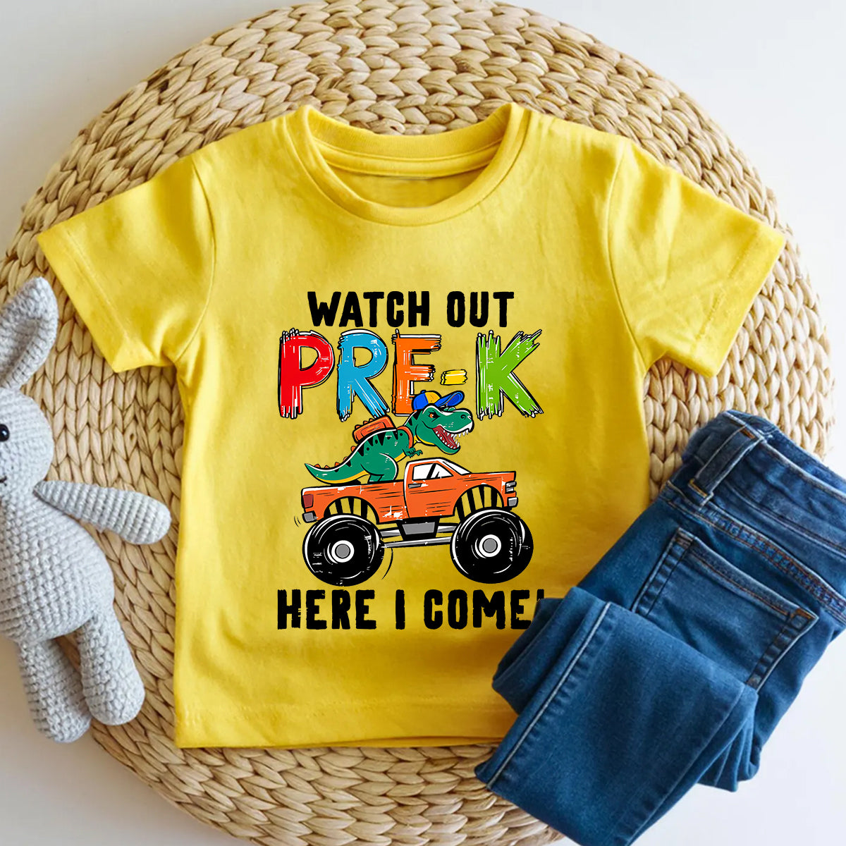 Personalized Grade Watch Out Pre-K Here I Come Toddler T-shirts