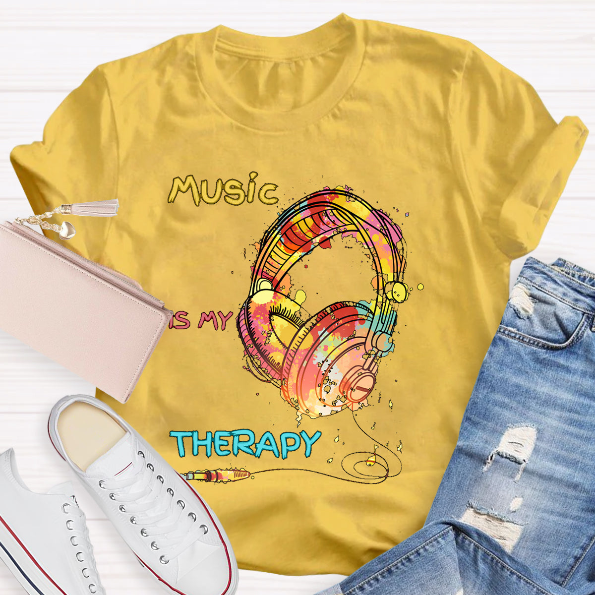 Music Is My Therapy T-shirt