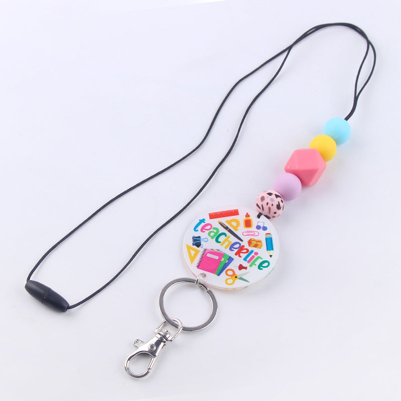 First Day Of School Teacher Lanyard