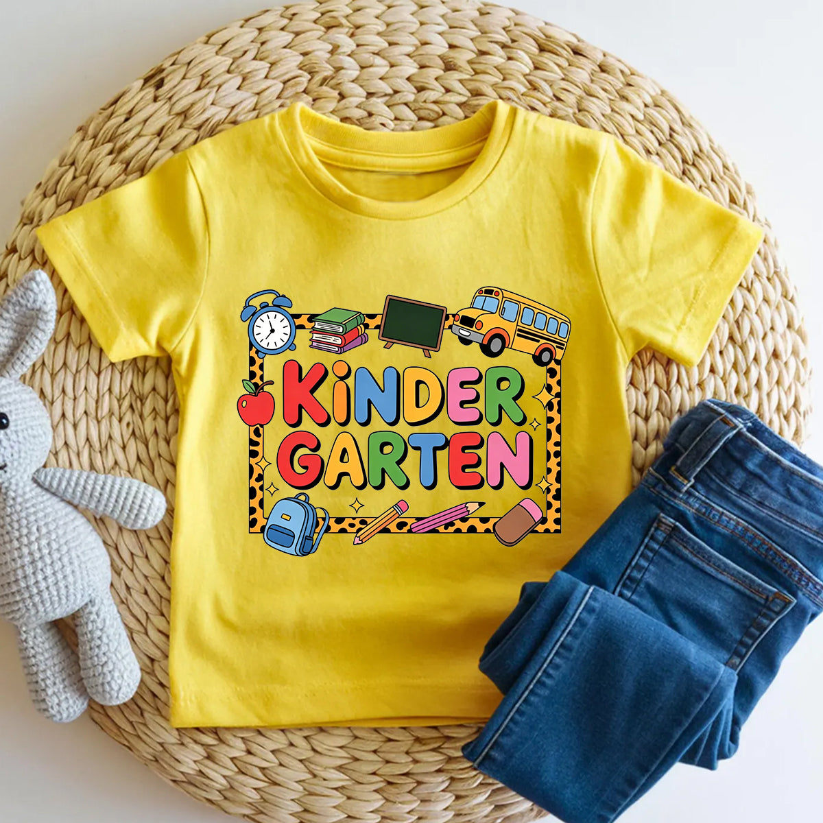 Personalized Grade Kindergarten Vibes Where Every Day Is New Toddler T-shirts