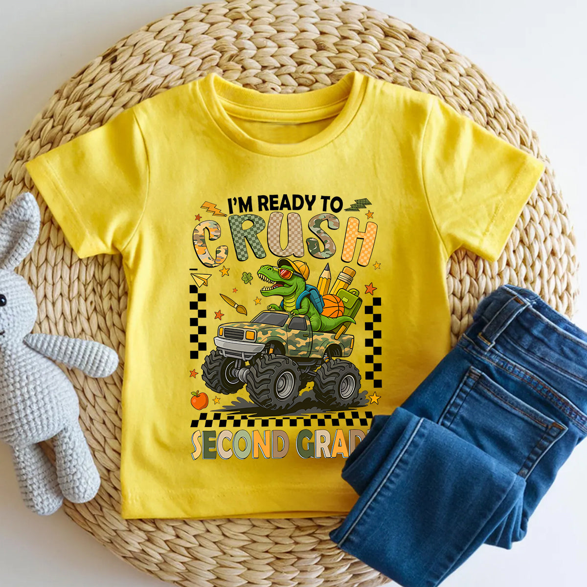 Personalized Grade I'M Ready To Crush Second Grade Toddler T-shirts