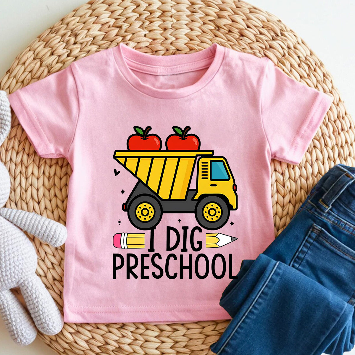 Personalized Grade I Dig Preschool Ready To Learn Toddler T-shirts