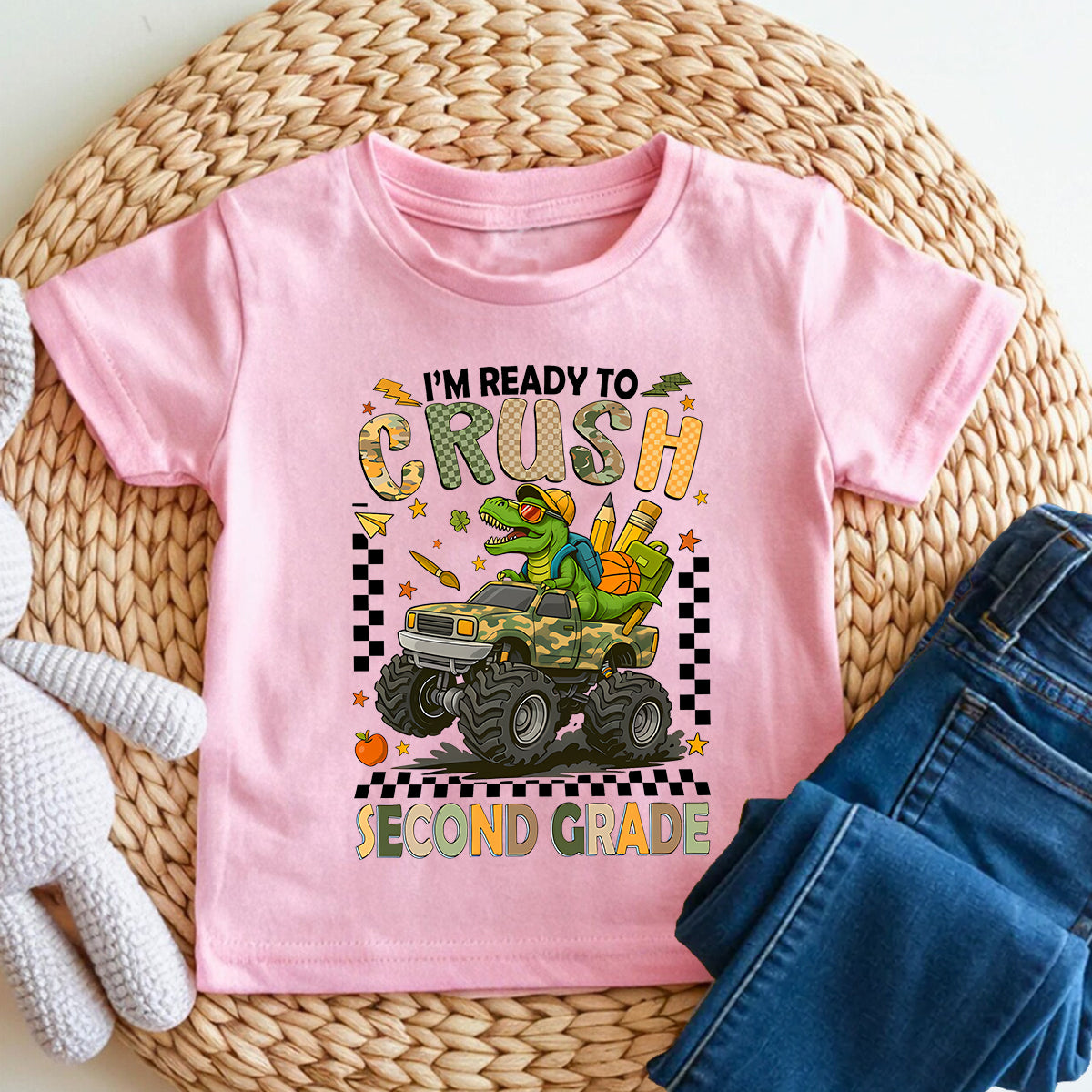 Personalized Grade I'M Ready To Crush Second Grade Toddler T-shirts