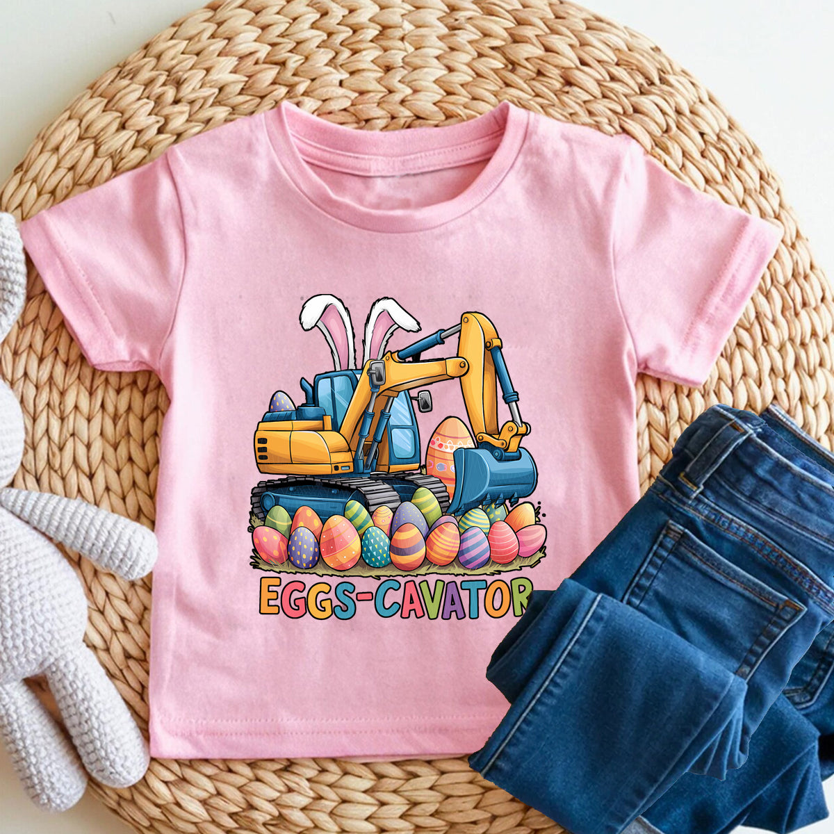 Eggs-Cavator Graphic  Toddler T-shirts