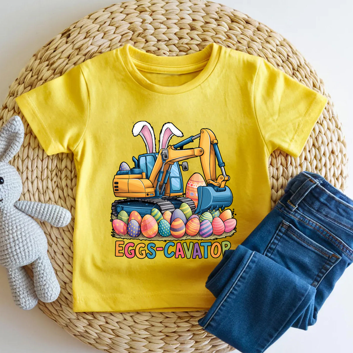 Eggs-Cavator Graphic  Toddler T-shirts