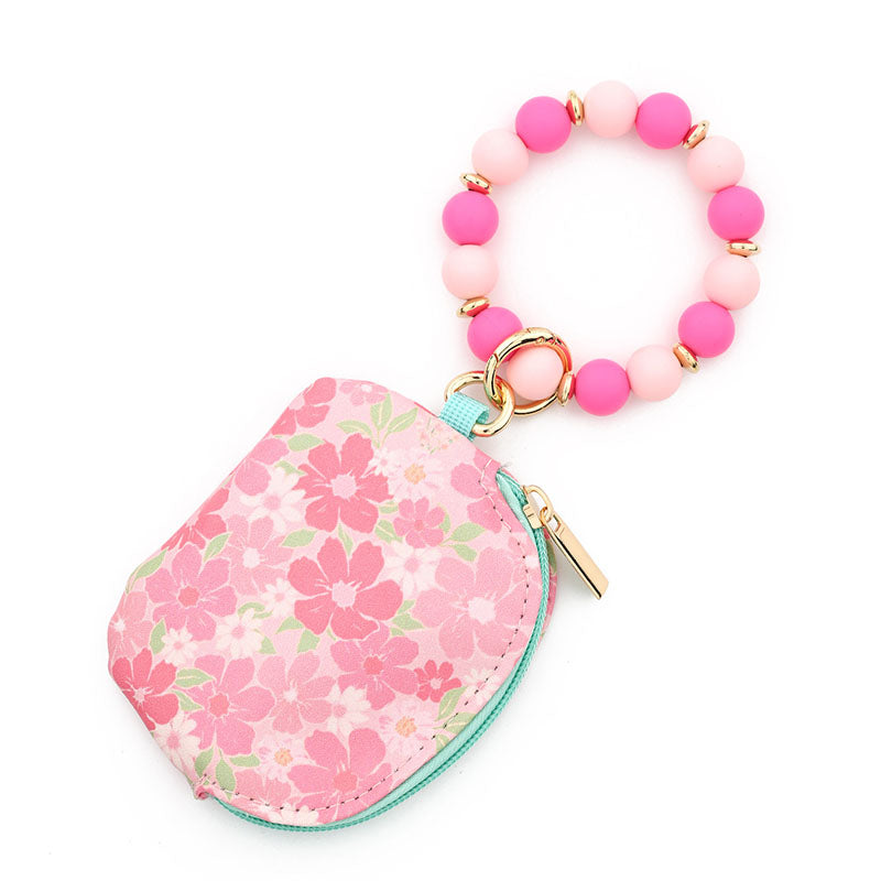 Waterproof Wristlet Half-Circle Card Holder Key Ring