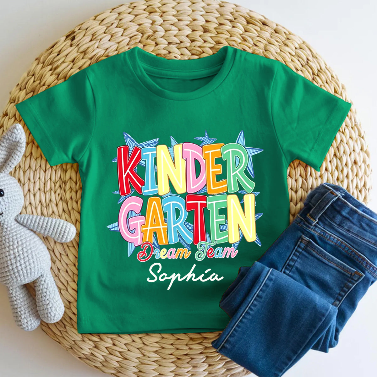 Personalized Name And Grade Dream Team Star Squad Toddler T-shirts